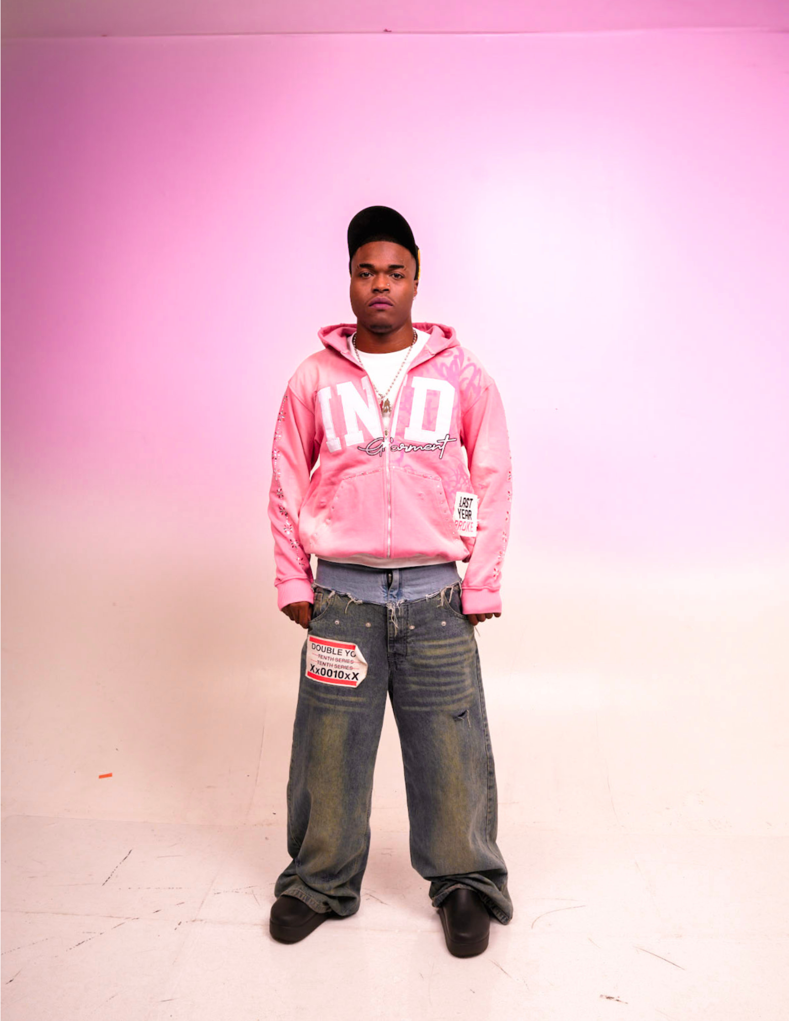 “PERSIAN PINK”  IND ZIP-UP
